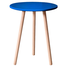 Hampton 漢汀堡 迪亞小圓桌 MDF+實木腳, 寶石藍