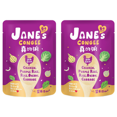 JANE's CONGEE 真的粥 雞肉紫米粥, 150g, 2包
