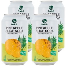 Fruit.B 真的鳳梨氣泡飲, 4個, 340ml