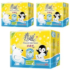春風 柔膚感抽取式衛生紙 110張, 24包, 3袋