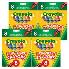 Crayola 繪兒樂 大號蠟筆, 8色, 4個
