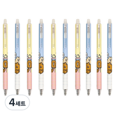 iiGEN 곰돌곰돌곰돌희 지워지는 중성펜 2종 x 5p 세트, 혼합색상, 4세트
