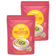 heyoat 韓國產快煮燕麥片, 2個, 1kg