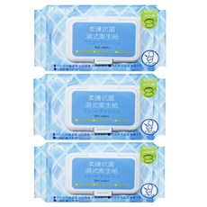 KeSHO 柔護抗菌濕式衛生紙 13x20cm, 80張, 3包