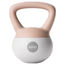 MICHAEL FITNESS 麥克健身 4~10kg 軟壺鈴 不傷地板, 6kg, 1個, 象牙白