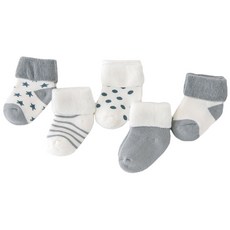 BEBENIZ 孩童印花中筒襪組 5雙