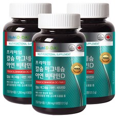 뉴트리디데이 프리미엄 칼슘 마그네슘 아연 비타민D, 90정, 3개