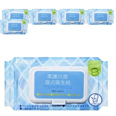 KeSHO 柔護抗菌濕式衛生紙 13x20cm, 80張, 6包