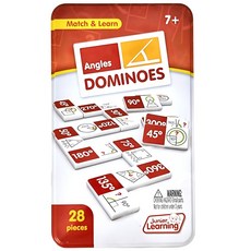 Junior Learning 角度西洋骨牌 Set 28p, 7+ Match & Learn, B紅盒, 1個