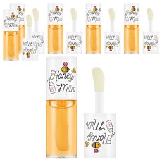 어퓨 허니앤밀크 립 오일 립밤, 밀크향, 5g, 6개