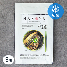 하코야 고등어구이 온소바 (냉동), 542g, 3개
