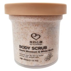 MY SCHEMING 我的心機 水梨花白麝香 淨嫩身體去角質, 400g, 1罐