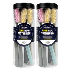 DENTI BUONGIORNO 細軟毛長刷頭牙刷, 8入, 2個