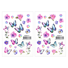 PASSET 紋身貼紙, 2組, 刻面刺青011