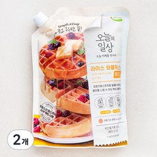오늘의일상 라이스 와플믹스 버터, 1kg, 1개입, 2개