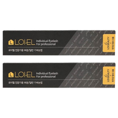 LOI-EL 分段式假睫毛 5排 5入 10號, 透明, 2個