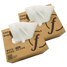 [韓國製造] 抽取式精靈塑膠袋 200p, 60L, 2個