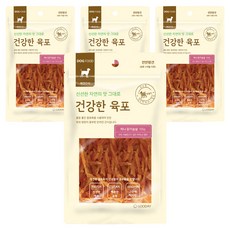 굿데이 강아지 건강한 육포, 미니 닭가슴살, 100g, 4개