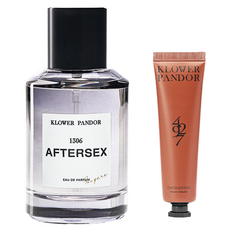 KLOWER PANDOR 台灣公司貨 自然疊香組 事後菸草香水 + 荒野玫瑰香水滋潤護手霜, 1套