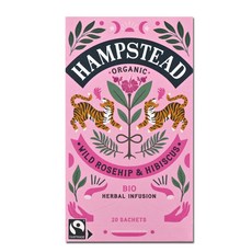 HAMPSTEAD 玫瑰果&芙蓉花茶茶包, 1.5g, 20個, 1盒
