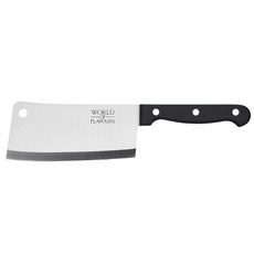 KitchenCraft 中式菜刀 14cm - 廚房必備 輕鬆處理各式食材, 1支, 黑色