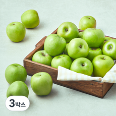 영주마실 초록사과 소과 못난이 가정용 요리용 26~32입, 3박스, 4.5kg