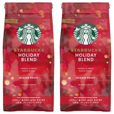 STARBUCKS 星巴克 Holiday Blend中度烘焙綜合咖啡豆, 190g, 2包, 2包