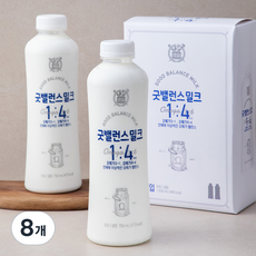 굿밸런스 밀크 우유, 750ml, 8개