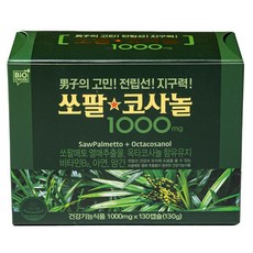 쏘팔코사놀 1000mg 쏘팔메토, 130정, 1개