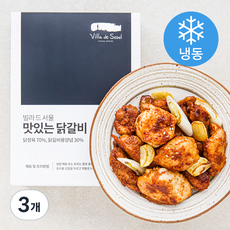 빌라드서울 맛있는 닭갈비 (냉동), 400g, 3개