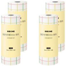 기본에 여러 번 빨아쓰는 행주 35매 민트레몬, 35매입, 4개