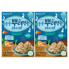 韓國 ivenet 營養拌飯紫菜芝麻碎粒 8條入, 32g, 2盒, 海鮮口味