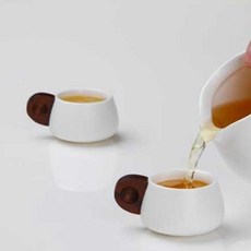 일롱 백.거이 찻잔 60ml 2입, 혼합 색상, 1개