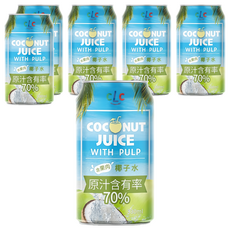 CLC 70%椰子水 330ml, 6罐
