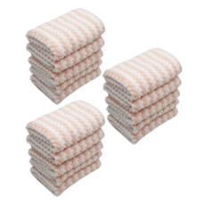 Threesun 加厚超細纖維抹布 大型, 粉紅色, 15個