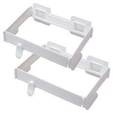 모든리드 화장실 주방 접이식 비닐 휴지통 2개, 화이트