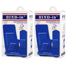BIND-in 絆多 那柏瑞特可盧雅防水膠布 餐飲用 9118 藍色綜合包, 18個, 2盒