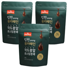 킹빈 오리지널 무카페인 작두콩알 로스팅 분쇄, 100g, 1개입, 3개