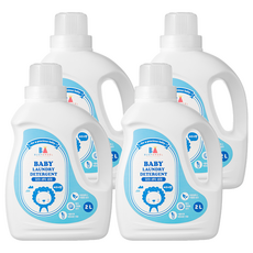 BUSYANGEL 舒適的幼兒洗衣粉, 2L, 4入