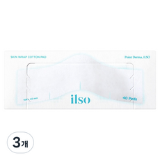 ilso 緊密服貼化妝棉, 3個, 40枚入