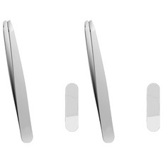 Life&Me 德國精工技術 眉毛雜毛整理 精密鑷子 斜角型 9.5 x 0.8 cm + 收納盒套組, 2套, 灰色