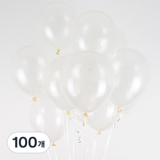 PARTYSHOW Neo 透明氣球 30cm, 透明, 100個