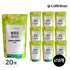 CAFFE BENE 咖啡伴 綠葡萄風味氣泡飲, 190ml, 20個