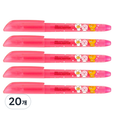 Kakao Friends Little Friends 螢光筆, 20個, 粉紅色
