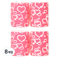 CELLREBORN 頭髮蓬鬆捲 特大, 心粉紅色, 8件