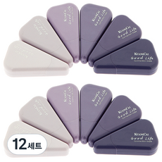 漸層三角修正帶6件組, 12套, 丁香紫