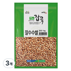 마이산 국내산 찰수수쌀, 1kg, 3개