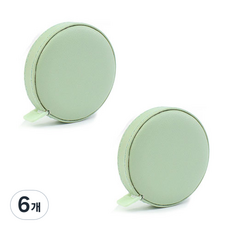 굿프랩 심플 플랫 미니 줄자 그린, 6개, 150cm