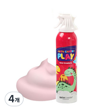바스참 플레이 버블 클렌저 스윗 스트로베리 향, 200ml, 4개