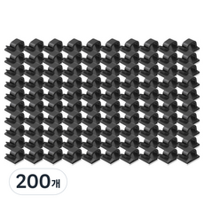 Market Plan 多用途電線整理夾, 黑色, 200個